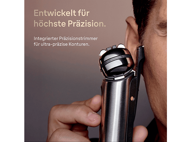 Braun Nevo 15000cc Elektrorasierer (Akkubetrieb, Silber, Nevo Scherkopf mit AeroTouch-Rasiertechnologie) — Foto 3 von 5