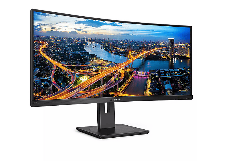Monitor - Philips 345B1C/00, 34 " UWQHD, 100 Hz, 4 ms, VA, Pantalla UltraWide curva, Altura ajustable, Negro – imagen 2