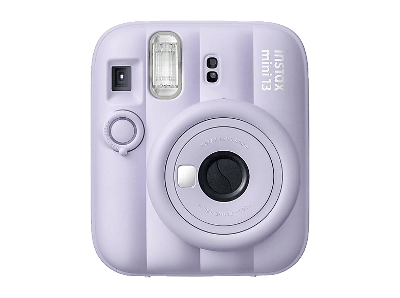 Cámara instantánea – Fujifilm Instax Mini 13, 86 mm x 54 mm, Flash Automático, Espejo para selfie, Morado