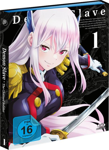 Anime-Cover mit rosahaariger Frau in Uniform, die ein Schwert hält.