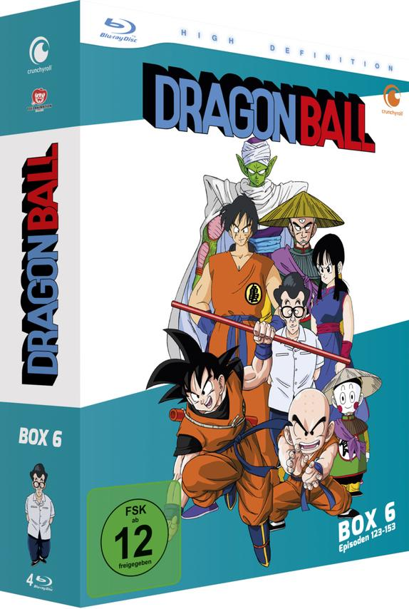 Dragon Ball Box 6 Blu-ray-Cover mit Goku, Krillin, Piccolo und anderen Charakteren.