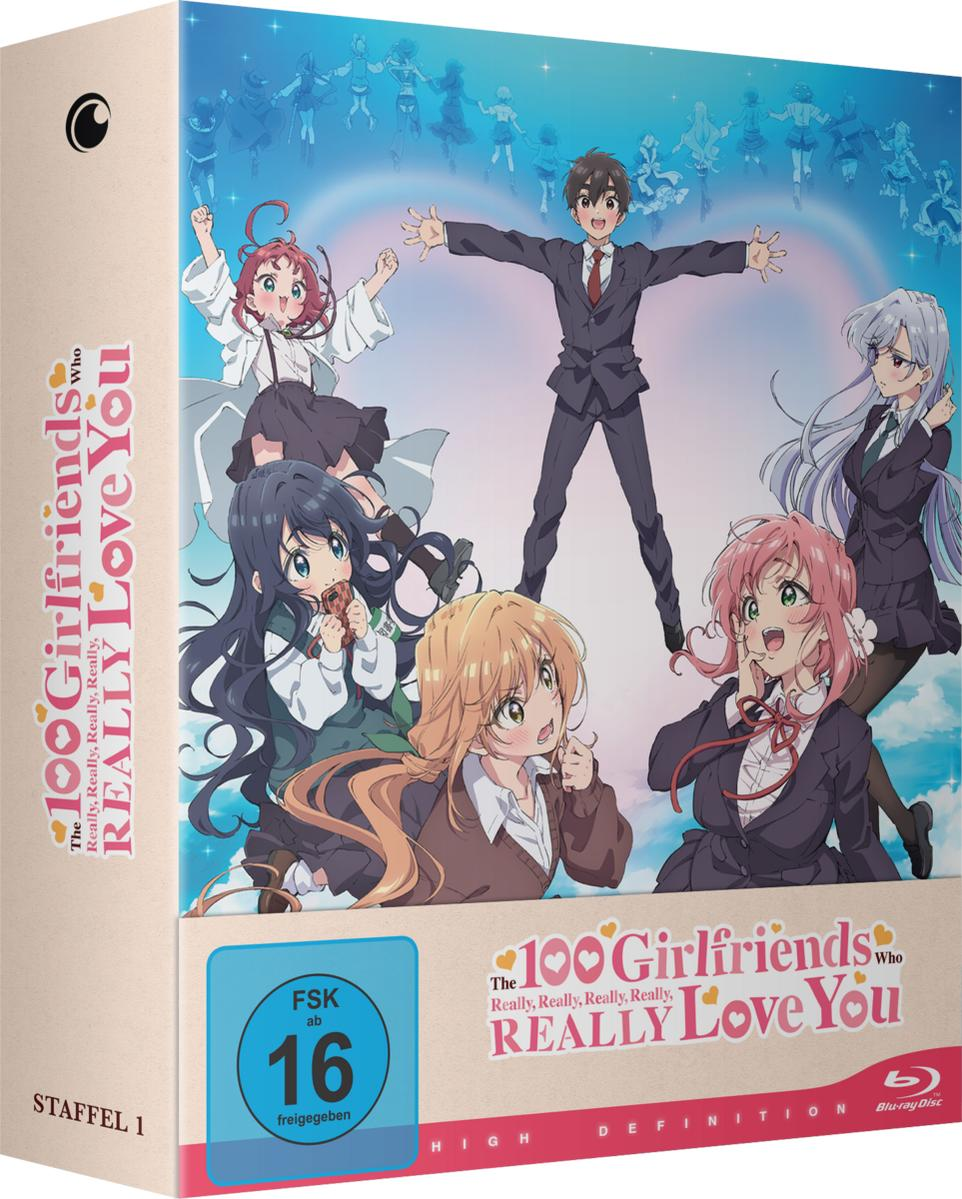 Anime-Cover mit einem Jungen in einem Anzug und fünf Mädchen, die ihn umringen.