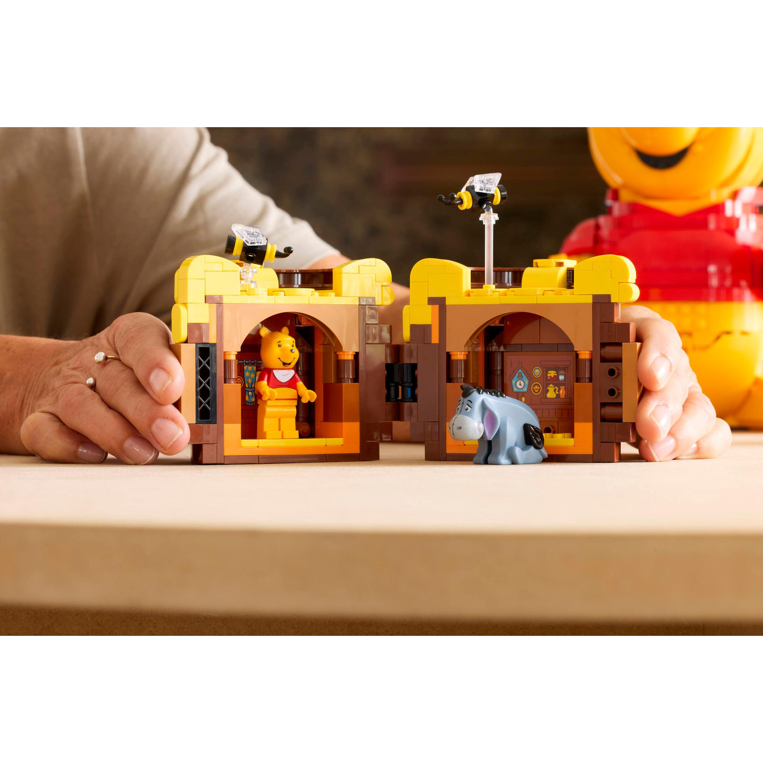 Set Lego di Winnie the Pooh ed Eeyore con api.