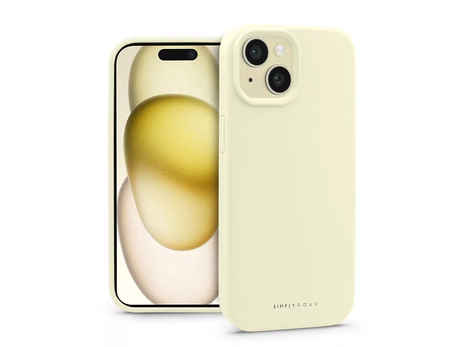 ROAR Apple iPhone 15 Cloud Skin szilikon tok, sárga (KC0870)
