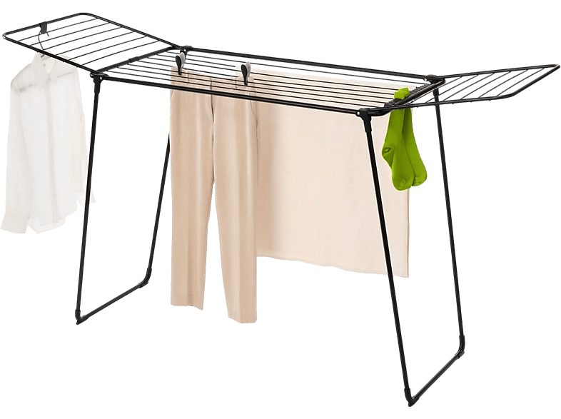 Brabantia 232442 HangOn Wäsche- und Kleiderständer, 22 Meter - Matt Black