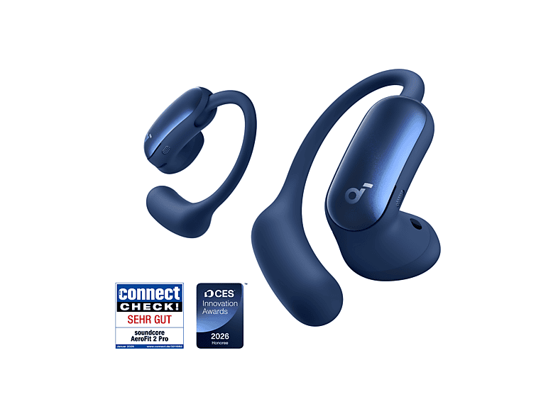 Anker AeroFit 2 Pro Semi-Open-Ear Earbuds für jede Situation, Titanblau; Kopfhörer