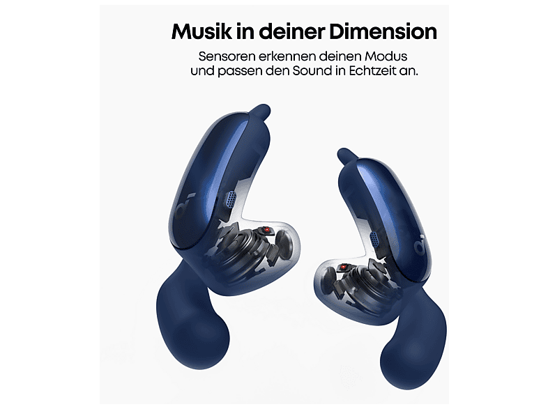 Anker AeroFit 2 Pro Semi-Open-Ear Earbuds für jede Situation, Titanblau; Kopfhörer — Foto 3 von 3