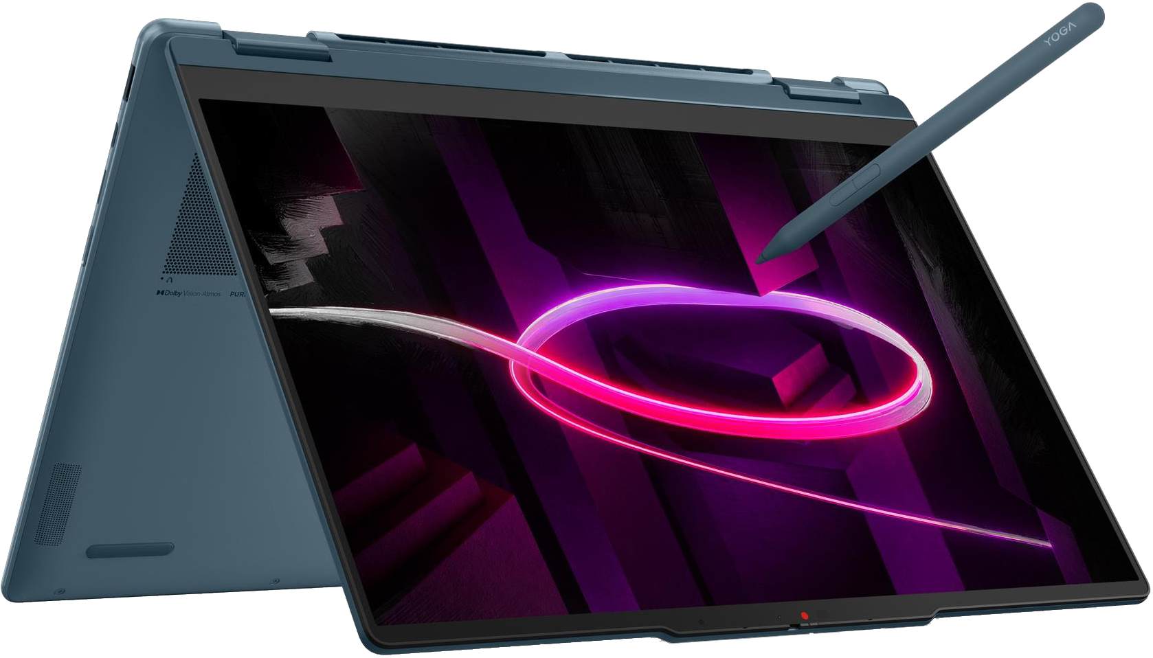LENOVO Yoga 7 2-in-1 14AGP11 83TD003VHV Kék 2in1 eszköz (14" WUXGA OLED Touch/Ryzen AI 5/16GB/512 GB SSD/Win11H)