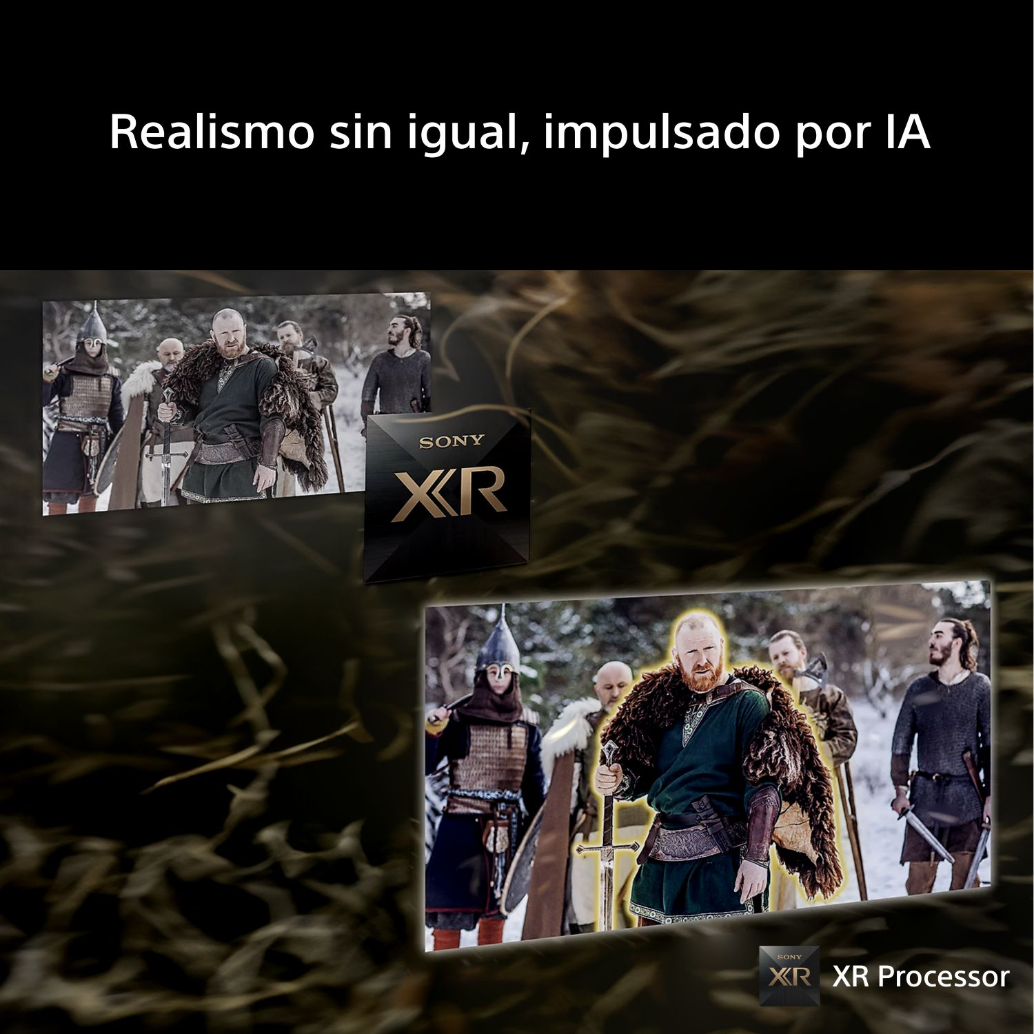 Realismo sin igual, impulsado por IA con XR Processor.