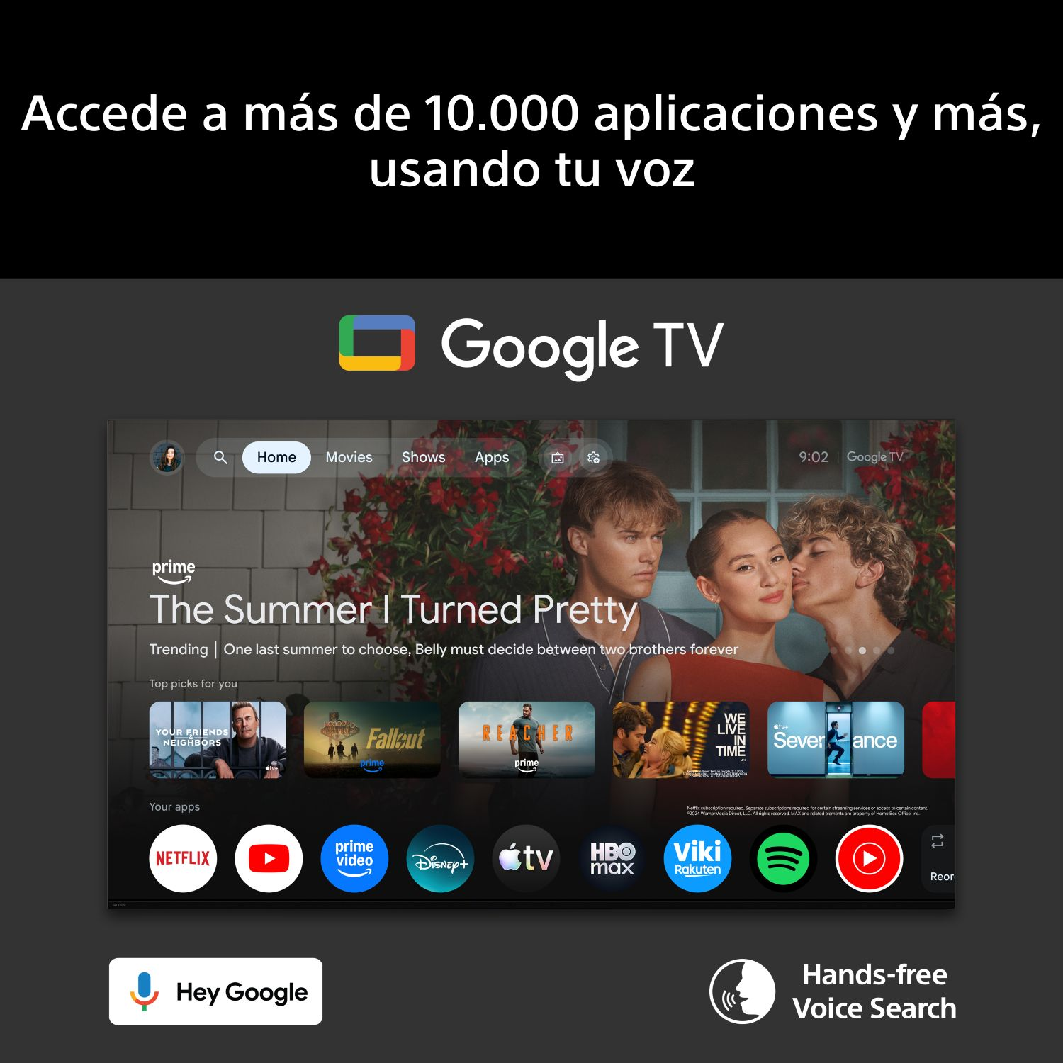 Accede a más de 10.000 aplicaciones y más, usando tu voz con Hands-free Voice Search.