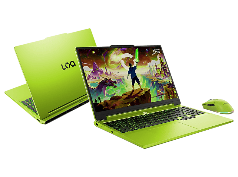 Laptop LENOVO LOQ 15AHP11 / AMD Ryzen™ 7 250 16 GB RAM 512 SSD GeForce RTX™ 5050 Windows 11 Home Zielony