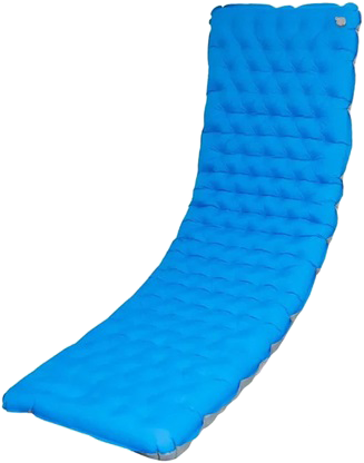 ROOSCAMP RoosPad Elite felfújható kemping matrac, beépített pumpával, kék - szürke