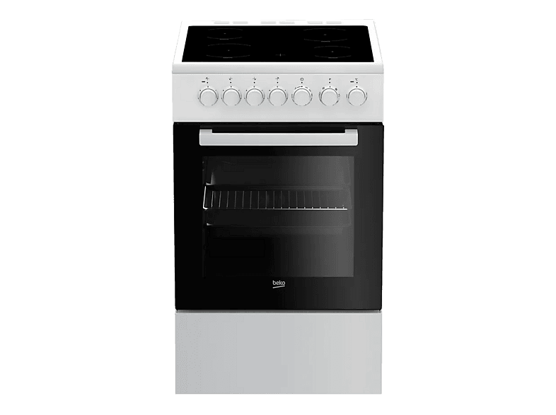 BEKO FSM57100GW Elektroherd (EEK A, Glaskeramik, 55 l)