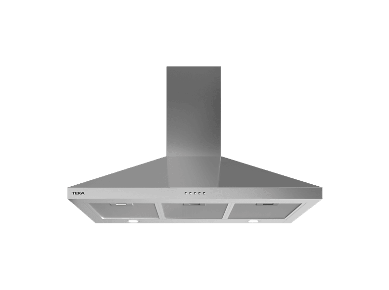 Campana decorativa - Teka DBP 98150 EOS IX, 3 Velocidades + 1, 800 m³/h, 89.8 cm, 53 dBA, Inox