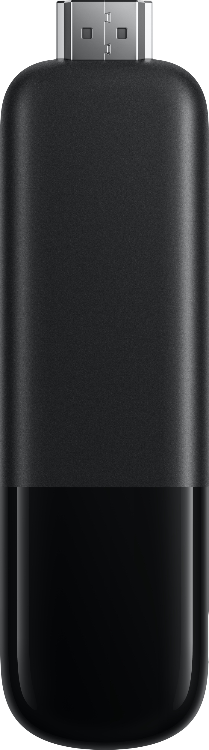 Ein schwarzer Streaming-Stick mit HDMI-Anschluss.