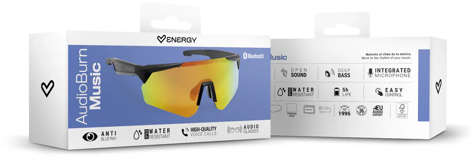 ENERGY SISTEM AudioBurn Sport Music Bluetooth napszemüveg (EN 500673)