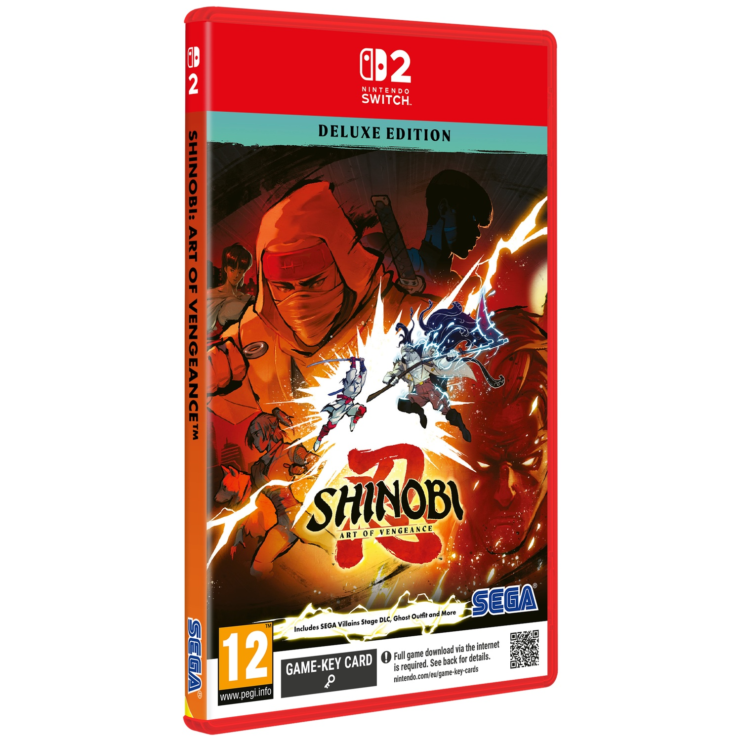 Nintendo Switch speldoosje voor Shinobi: Art of Vengeance Deluxe Edition.
