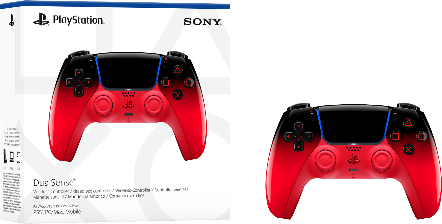 MediaMarkt Sony Dualsense® Draadloze Controller – Techno Red Controller Playstation 5 Rood aanbieding