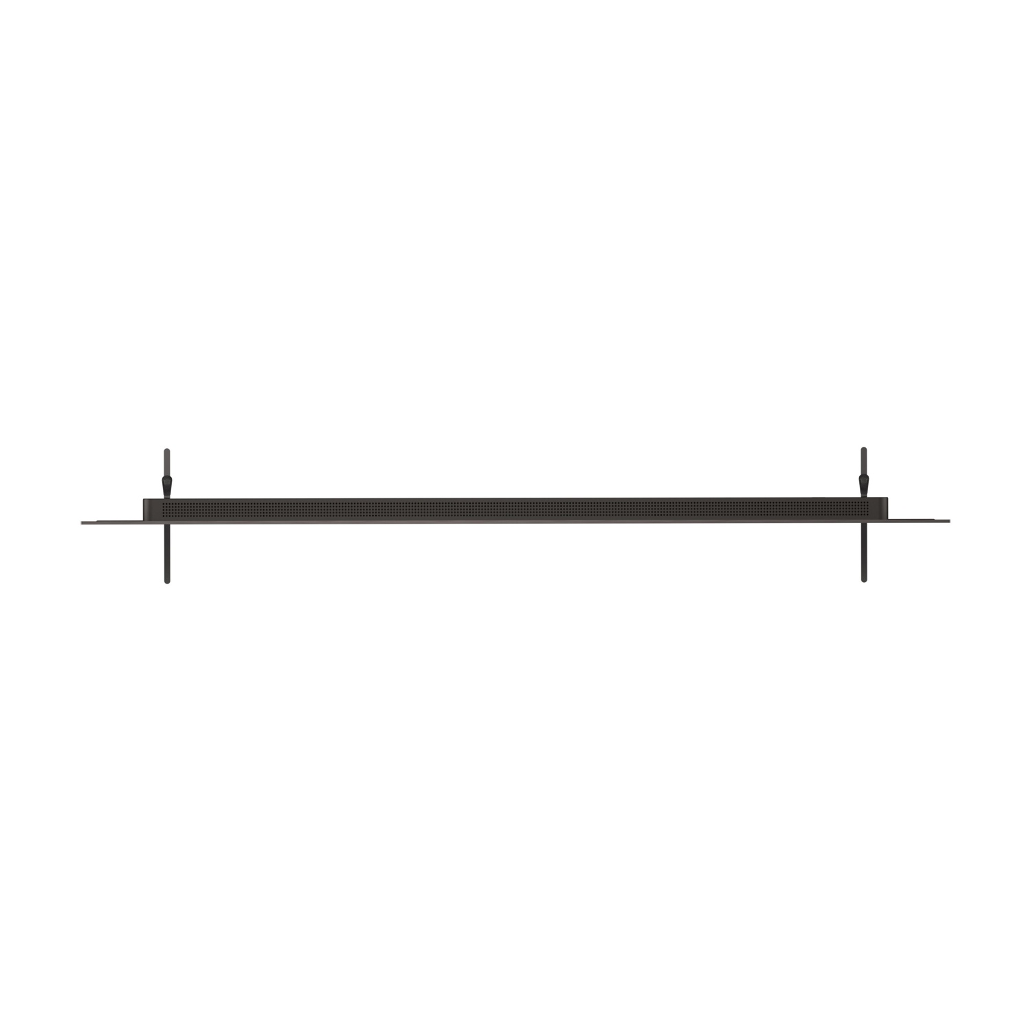 Una cornice rettangolare nera con due piccole frecce nere su ciascun lato.