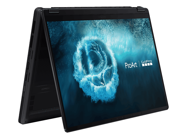 ASUS ProArt GoPro Edition PX13 HN7306EAC-LX089X, Convertible 2 in 1 Laptop, mit 13.3 Display Touchscreen, AMD Ryzen™ AI Max+ 395 Prozessor (64 MB Cache, bis zu 5.1 GHz), 128 GB RAM, TB SSD, Radeon™ 8060S, Nano Black, Windows 11 Pro