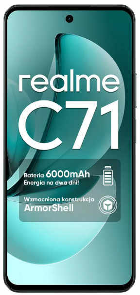 Smartfon Realme C71 z baterią 6000mAh i konstrukcją ArmorShell.