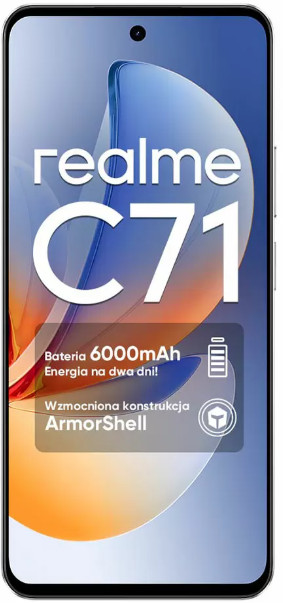 Smartfon Realme C71 z baterią 6000mAh i ArmorShell.