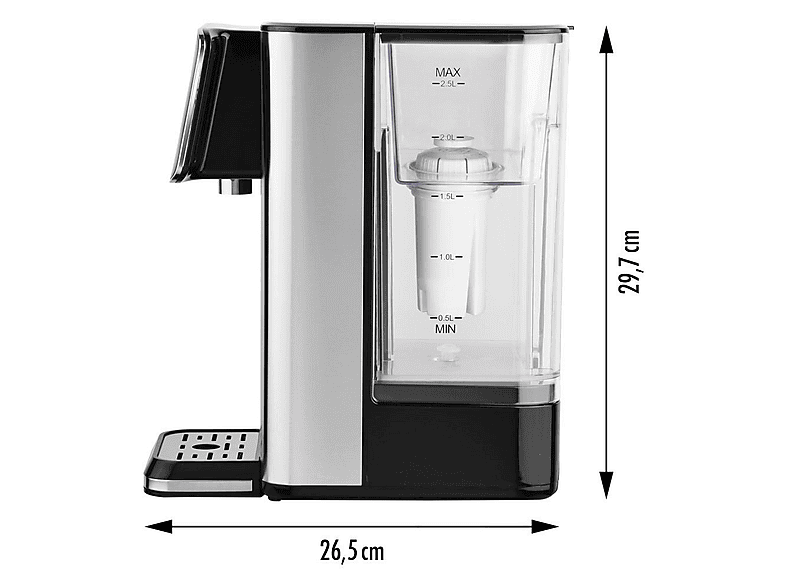 Gastroback 42330 Design Quick Tea Heißwasserspender, 2.5l (Silber, 500 ml, 2600 Watt) — Foto 2 von 5