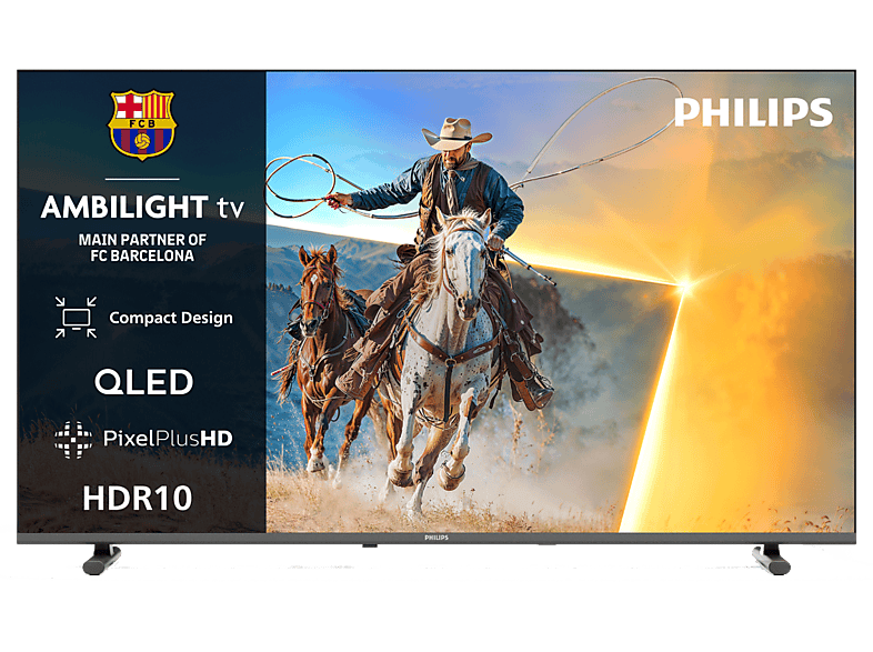TV QLED 40" - Philips 40PQS6901/12, Full-HD, Pixel Plus HD, Smart TV, DVB-T2, Ambilight, HDR 10, Negro