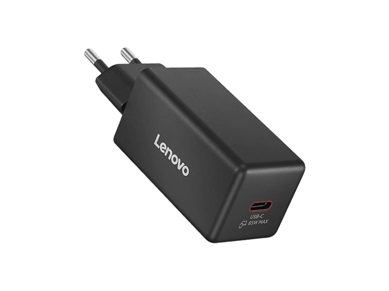 LENOVO 65 Watt USB-C GaN Notebook Ladegerät, Schwarz; Notebook-Ladegerät