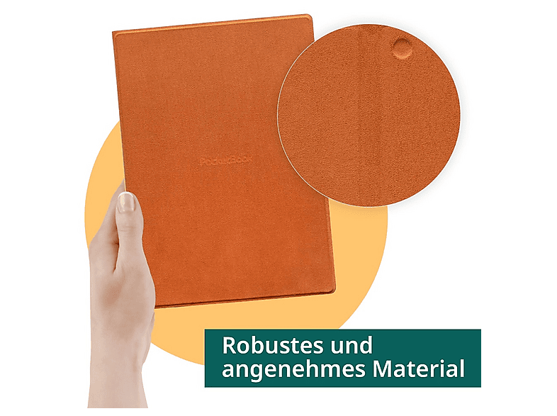 POCKETBOOK Magnetic Folio Cover für InkPad One, Orange; E-Reader Hülle----E-Reader Hülle — Foto 2 von 5