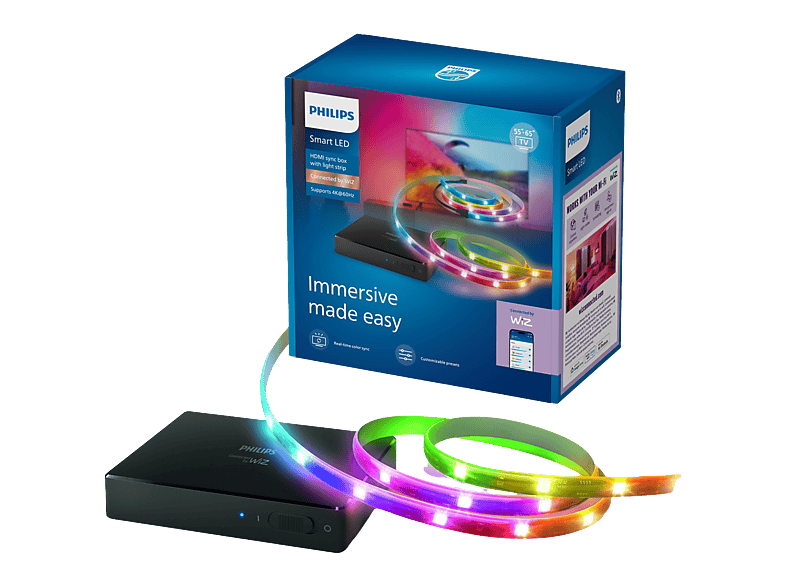 Philips Smart Lighting Kit de démarrage HDMI 2.0 Sync Box et Ruban LED