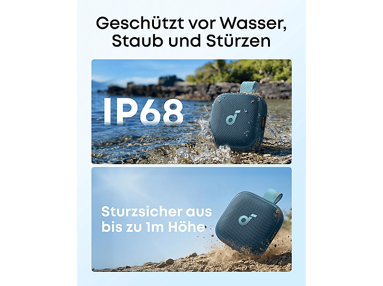 Anker Boom Go 3i - Bluetooth Lautsprecher, Blue — Foto 3 von 5