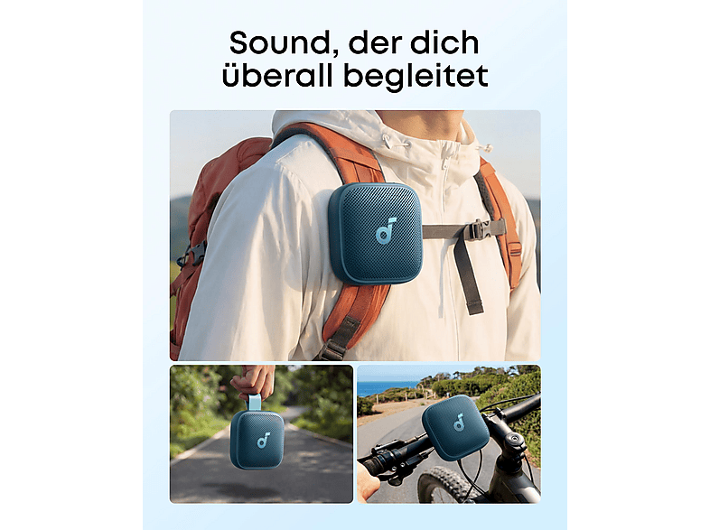 Anker Boom Go 3i - Bluetooth Lautsprecher, Blue — Foto 2 von 5