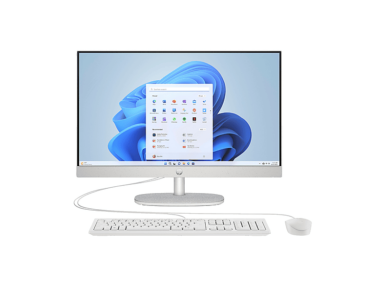 HP All-in-One 24-cr0095nl AIO, 23,8 '', Intel® Core I51334U, RAM 8 GB, 512 GB SSD, Shell White, WLED, Windows 11 Home