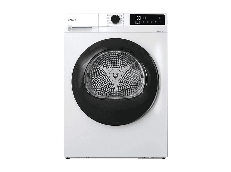 ASCIUGATRICE CANDY GD 8N3B-S A pompa di calore, 8 kg, profondità 54,7 cm, 64 dB(A), Bianco, Nero, Classe C