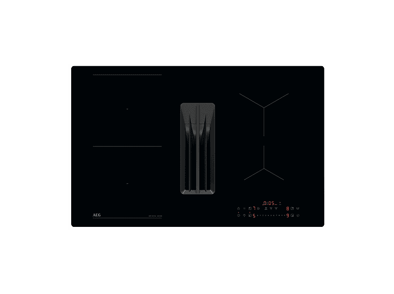 AEG TT84CB00CB PIANO COTTURA A INDUZIONE, 4 zone di cottura, dimensioni: L 80 cm, P 51 piano in Vetroceramica, Nero