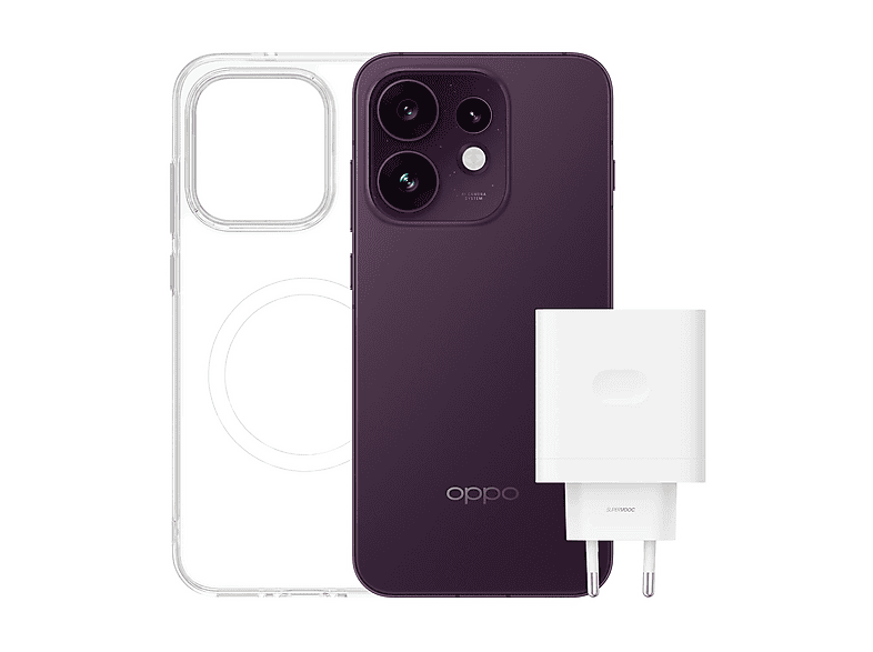 OPPO Reno16 5G, 512 GB, Black, Magnetic Case + SUPERVOOC 80W Power Adapter inclusi