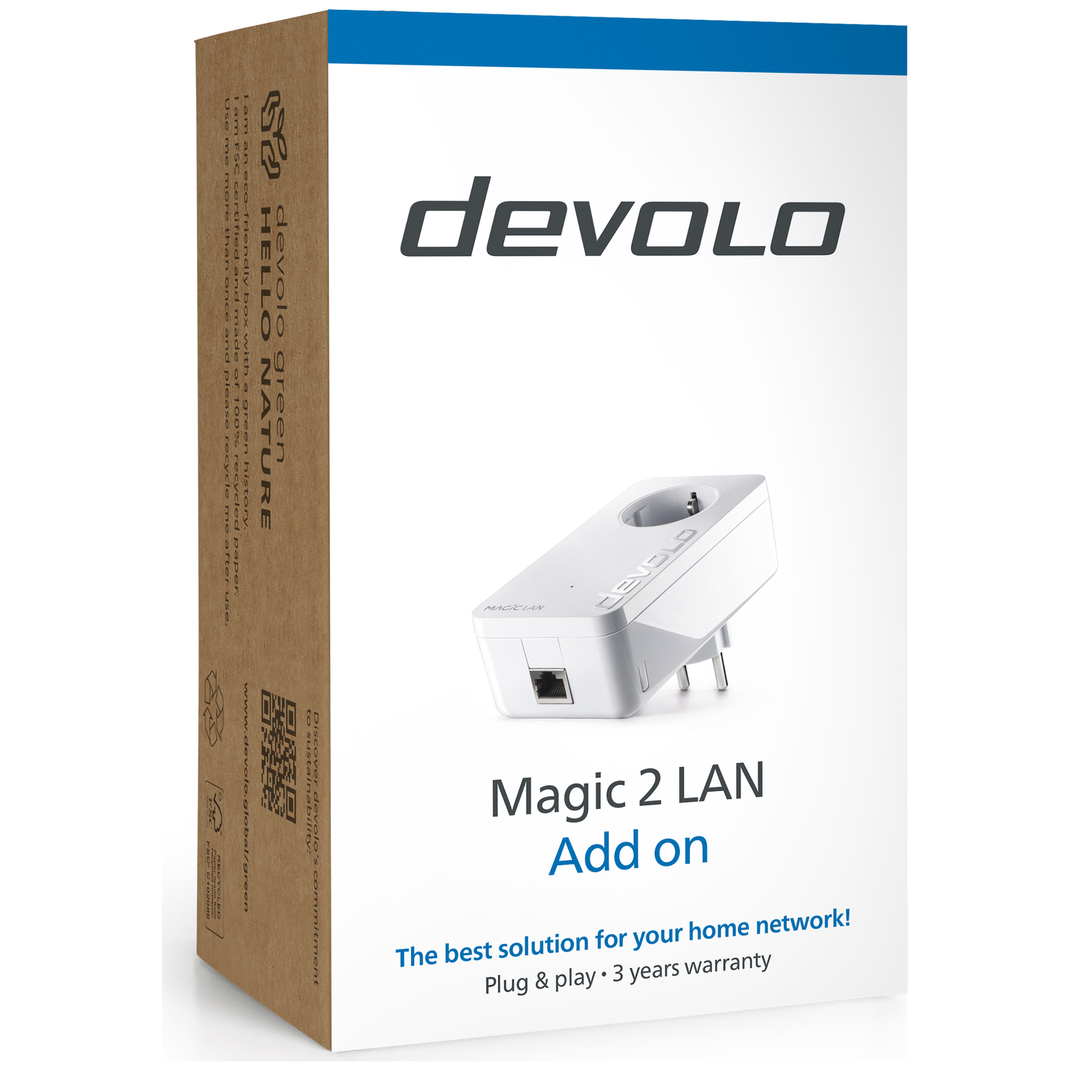 Devolo Magic 2 LAN Add on verpakking met netwerkextender.
