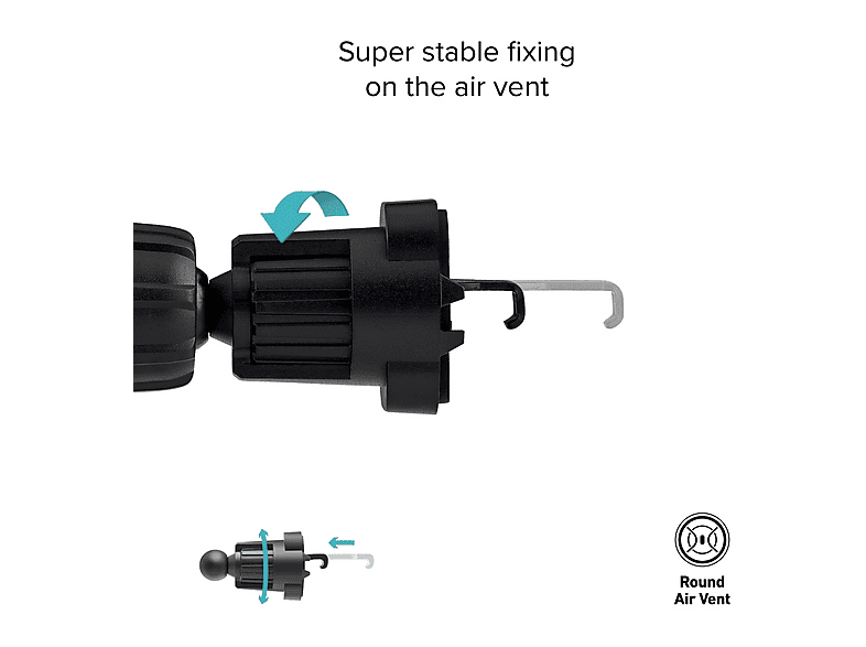 SBS 43599 Auto-Halterung, 15 W, Wireless, mit Gravity-Verschluss, mit Schnellladung, Schwarz — Foto 2 von 3