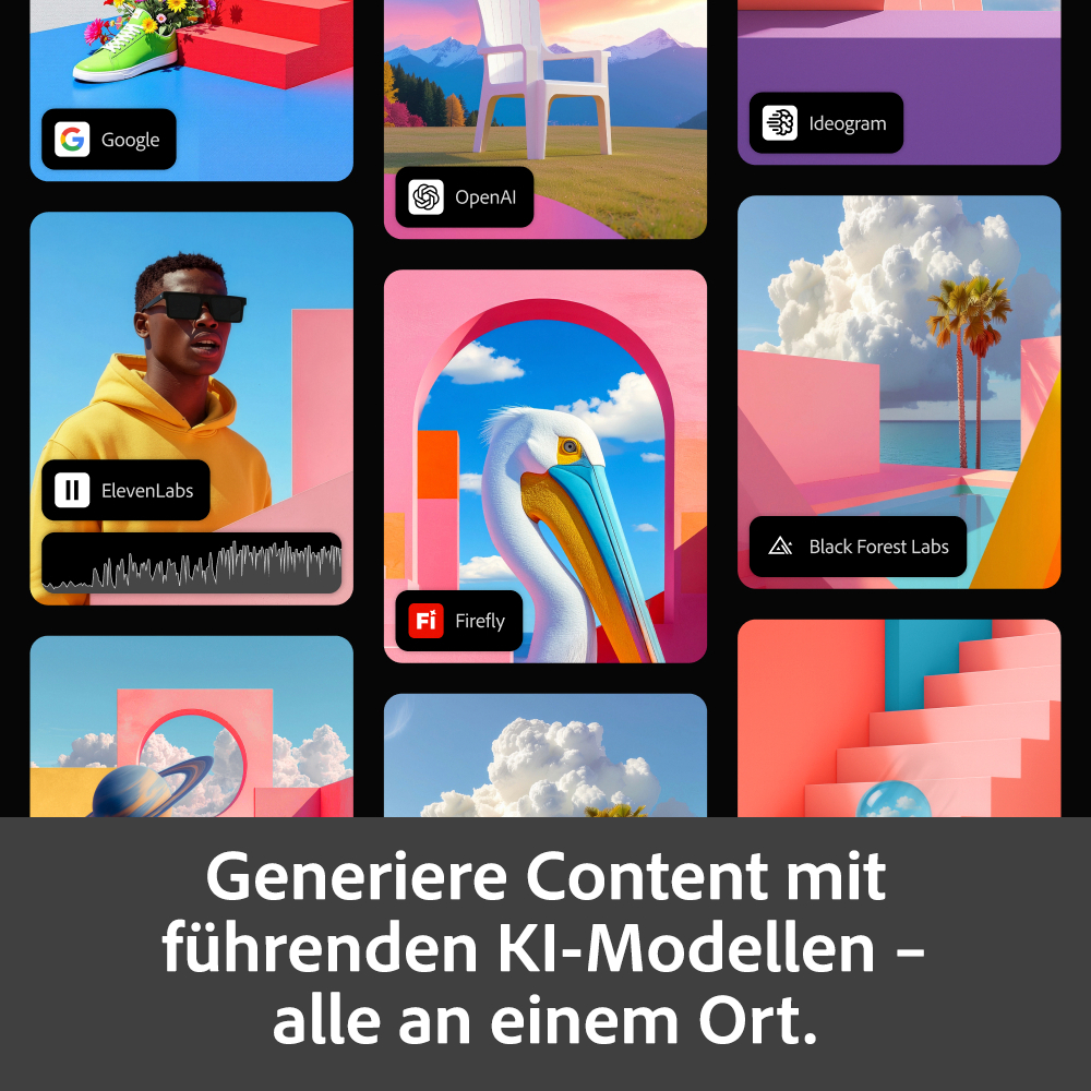 Grüne Sneaker auf roten Stufen mit blauer Fläche, Google-Logo.