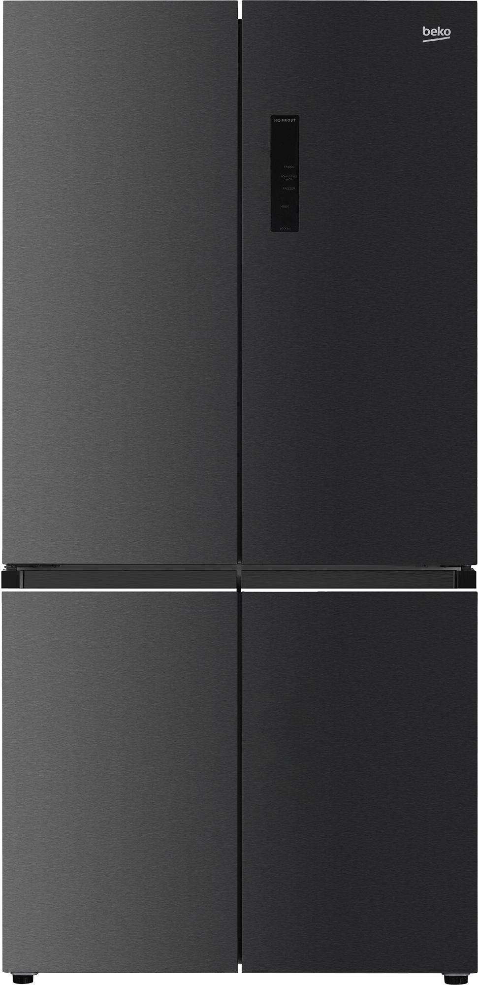 BEKO GNO52223MXBR Side by side hűtőszekrény, 4 ajtós, fekete, 349+179l, HarvestFresh