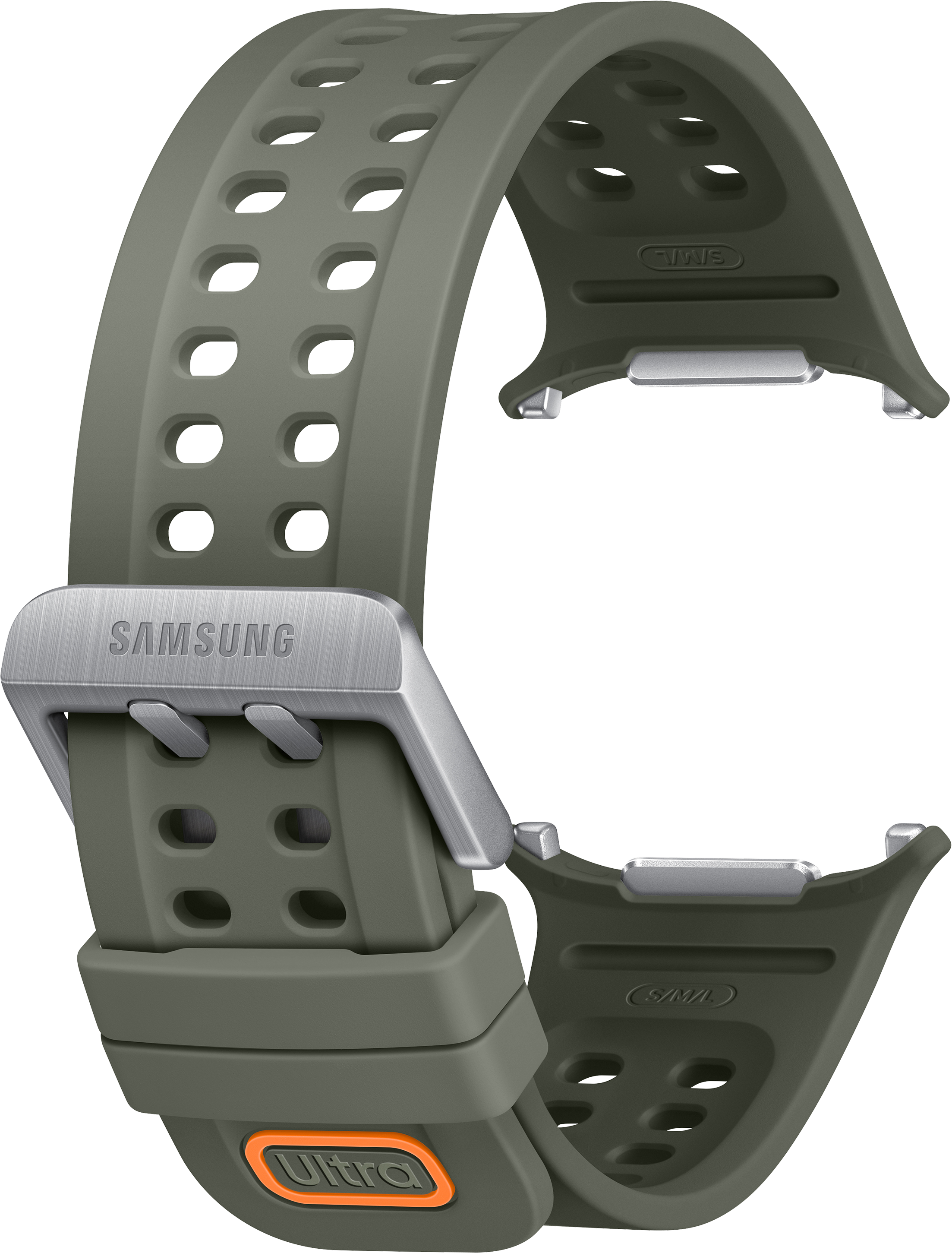 SAMSUNG Galaxy Watch Ultra2 tengerész-szíj (S/M/L), olívazöld (ET-SNL71MGEGEU)
