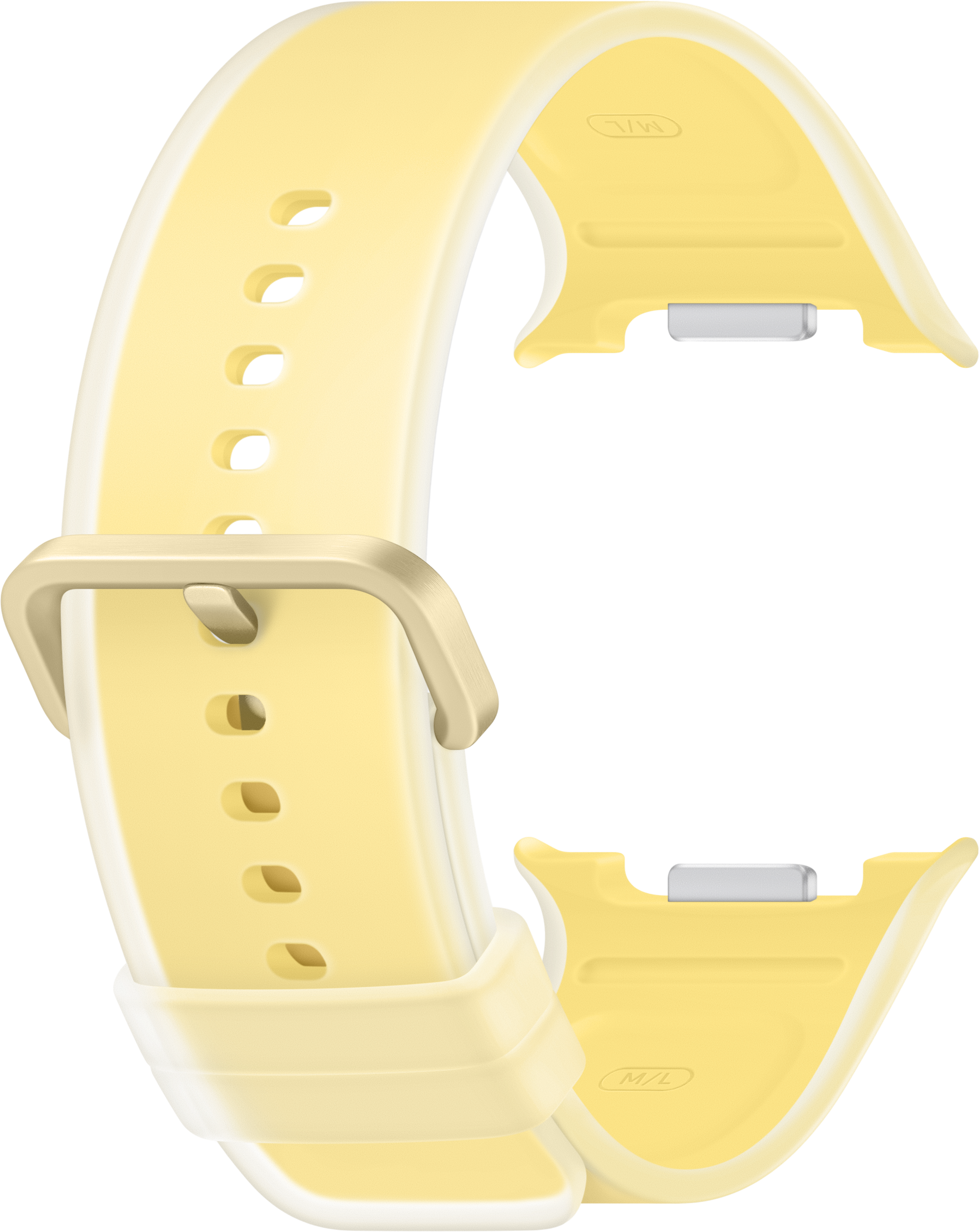 SAMSUNG Galaxy Watch9 ködös szilikonos szíj (M/L), sárga (ET-SXL35LYEGEU)