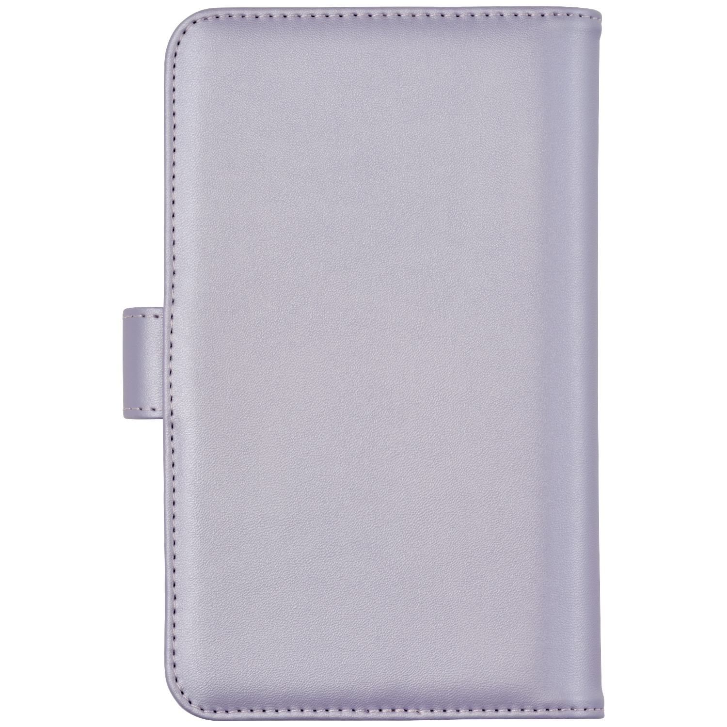 A light purple phone case that is closed.