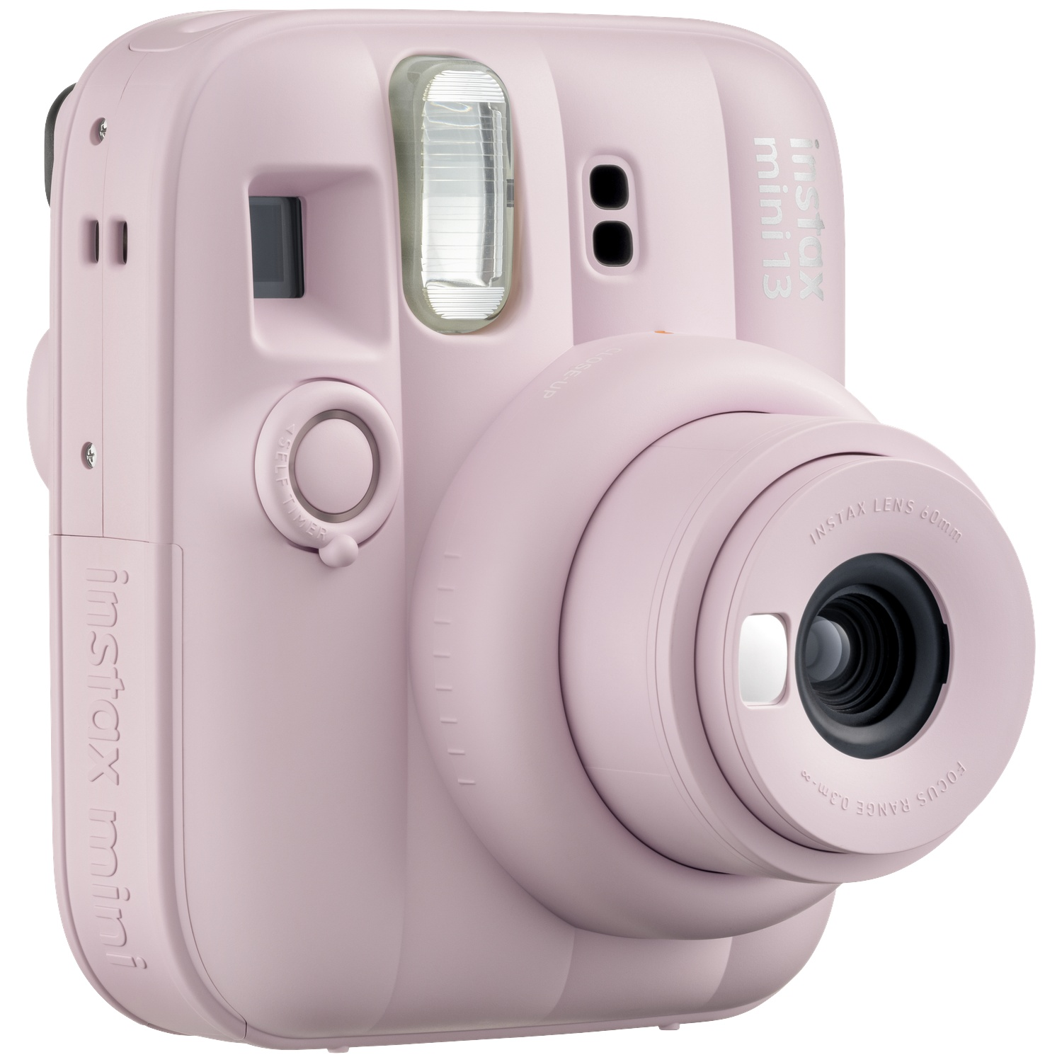 Un appareil photo instantané Instax Mini 13 couleur rose poudré.