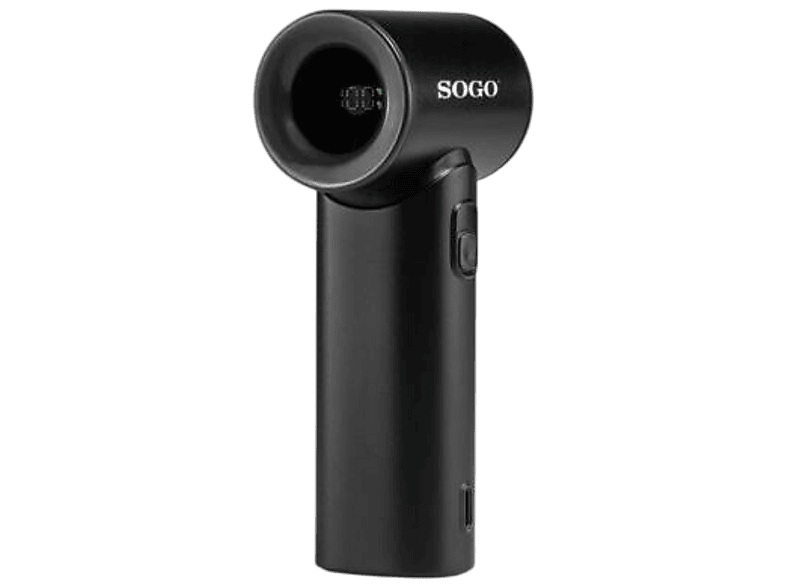 SOGo VEN-SS-21130 Handventilator Schwarz (5 Watt, 5 Geschwindigkeitsstufen)
