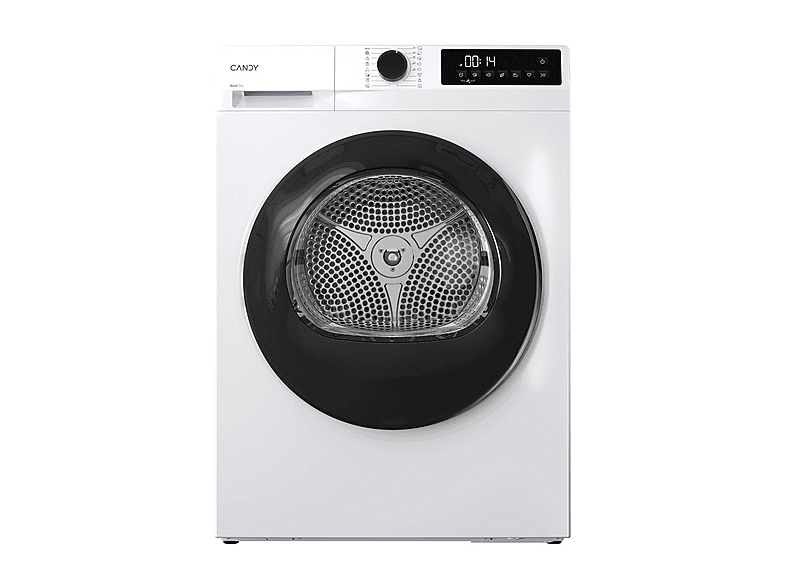 ASCIUGATRICE CANDY GD 9N2B-S A pompa di calore, 9 kg, profondità 54,7 cm, 65 dB(A), Bianco, Nero, Classe D