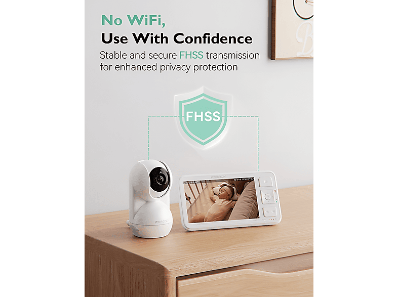 Momcozy ME003-WH12NB-A Ersatzkamera für BM03 Babyphone, 1080P, HD-Auflösung — Foto 2 von 5