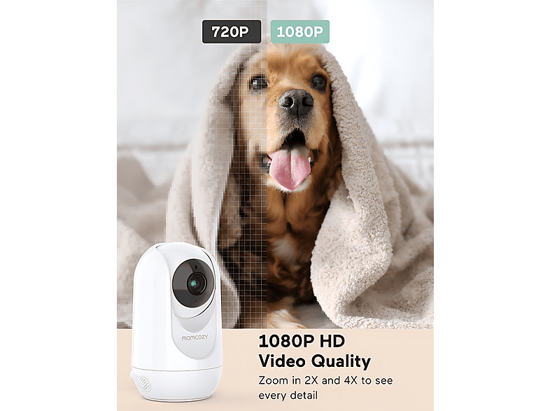 Momcozy ME003-WH12NB-A Ersatzkamera für BM03 Babyphone, 1080P, HD-Auflösung — Foto 3 von 5
