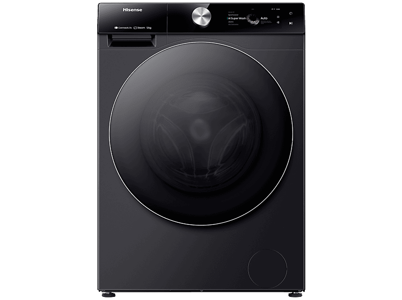 Hisense Wf7s1247bb - Wasmachine Voorlader 12 Kg 1400 Rpm 70 Db Automatisch Doseren
